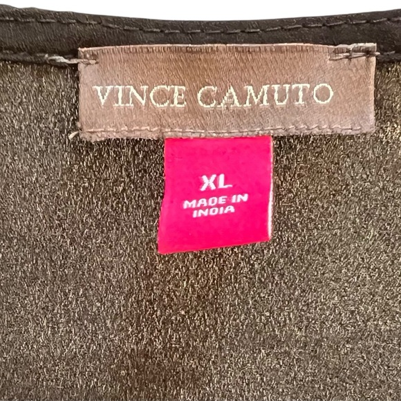 Vince Camuto Black Ruffled Sleeveless Top Size XL - Picture 2 of 2